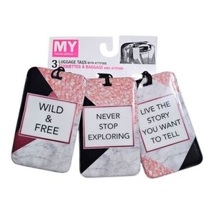 MyTagAlongs 3-Pack Luggage Tags